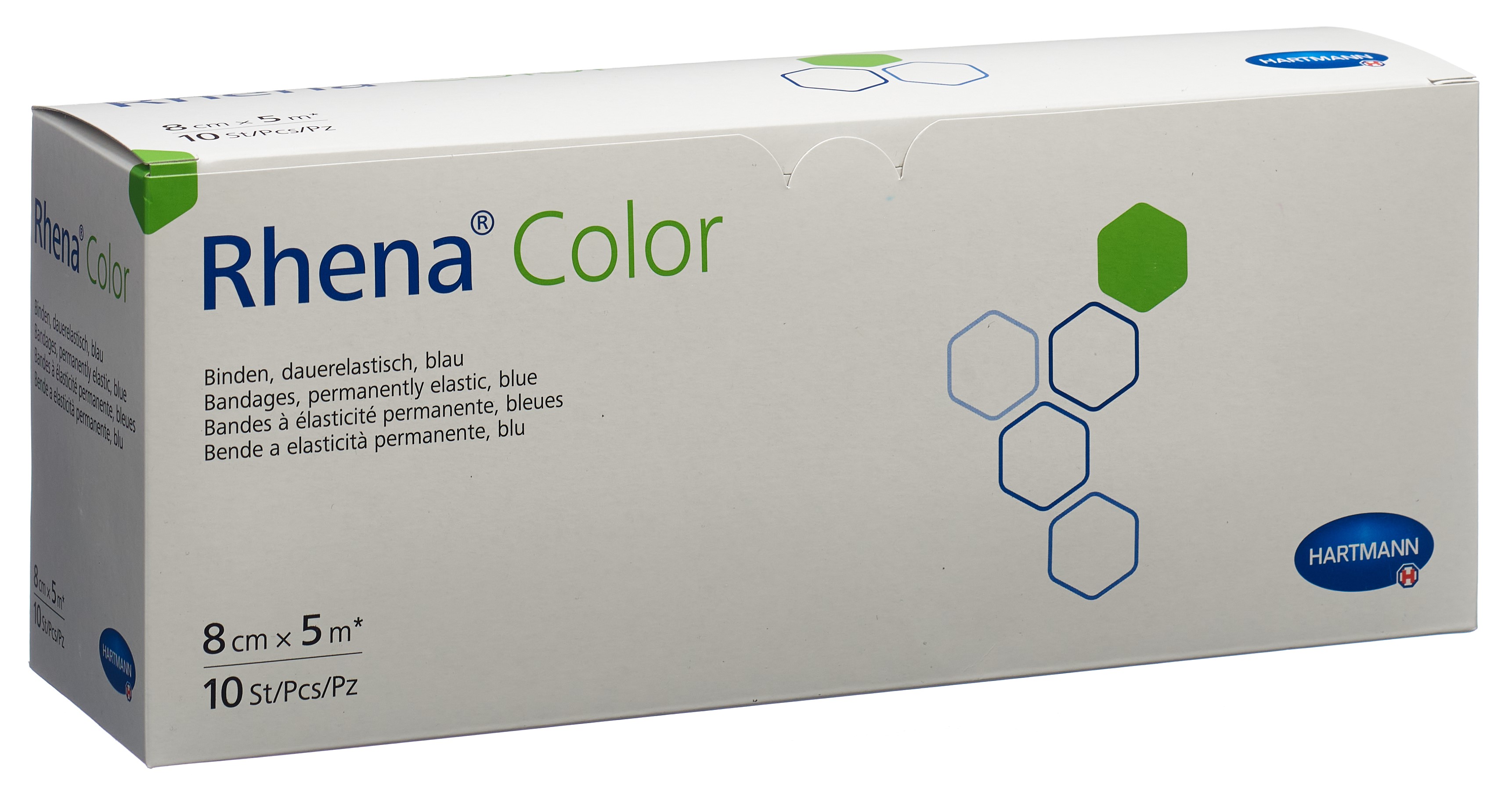 Mittelzugbinde Rhena Color blau (8cmx5m)