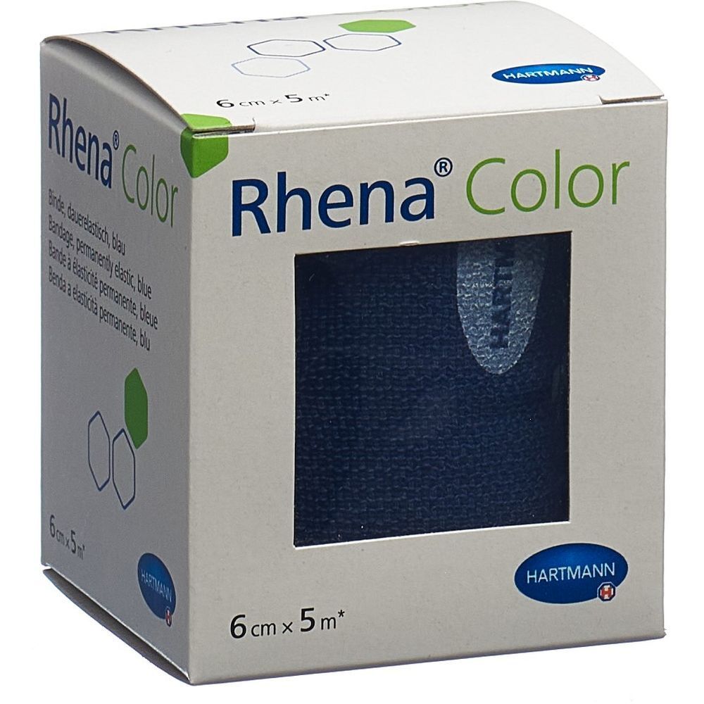 RHENA Color Elastische Binden 6cmx5m blau