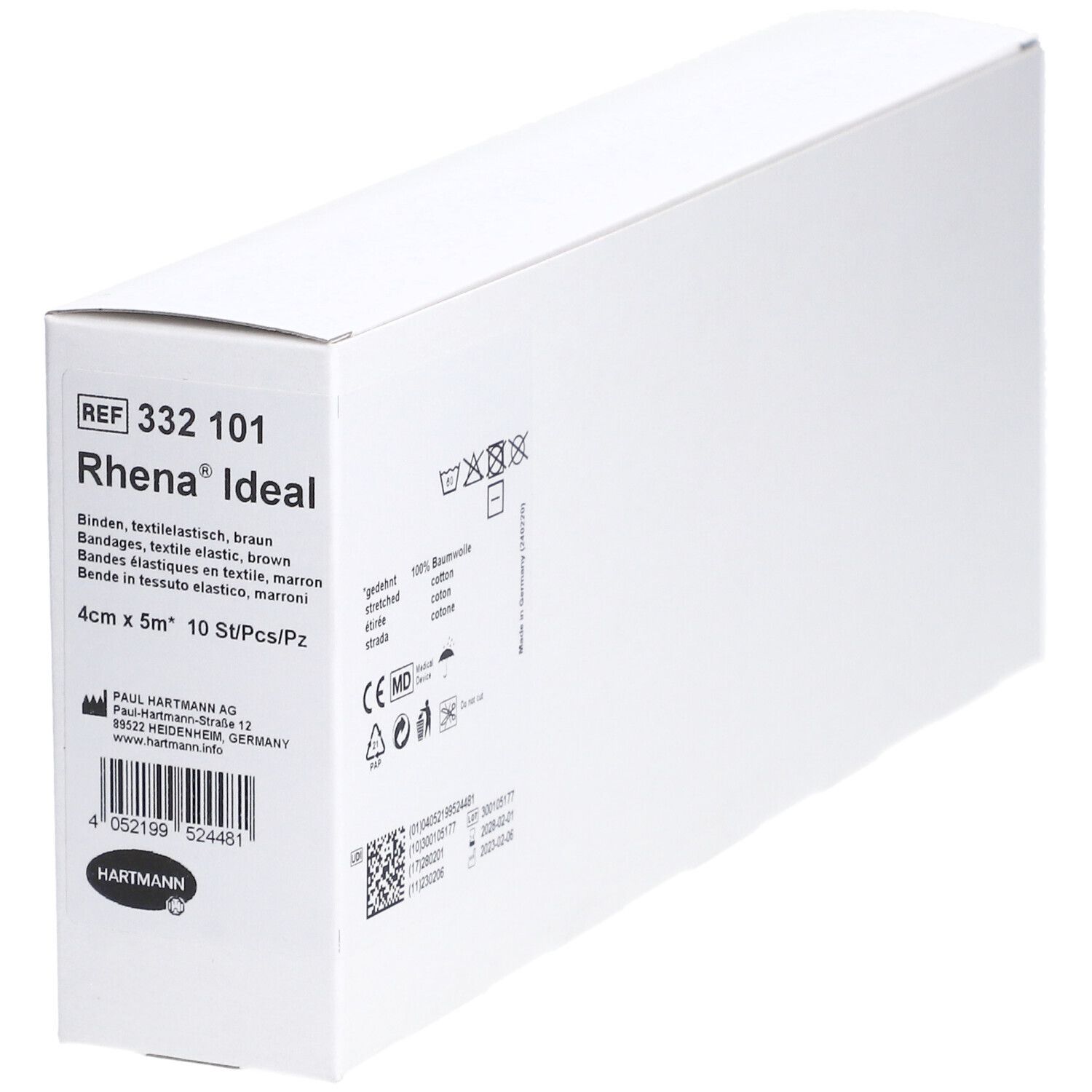 RHENA Ideal Elastische Binde 4cmx5m hautf 10 Stk
