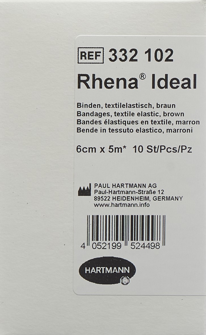 RHENA Ideal Elastische Binde 6cmx5m hautf 10 Stk