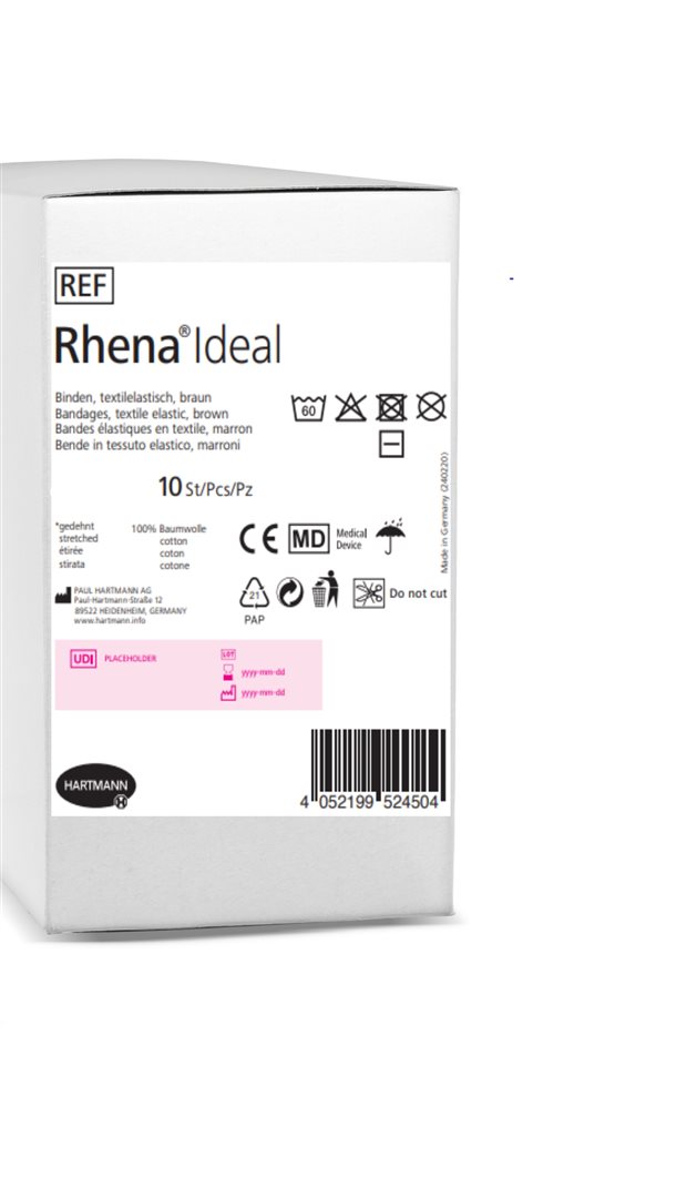 RHENA Ideal Elastische Binde 10cmx5m hautf 10 Stk