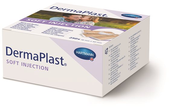 DERMAPLAST Soft Injektion 16x40mm beige 250 pce