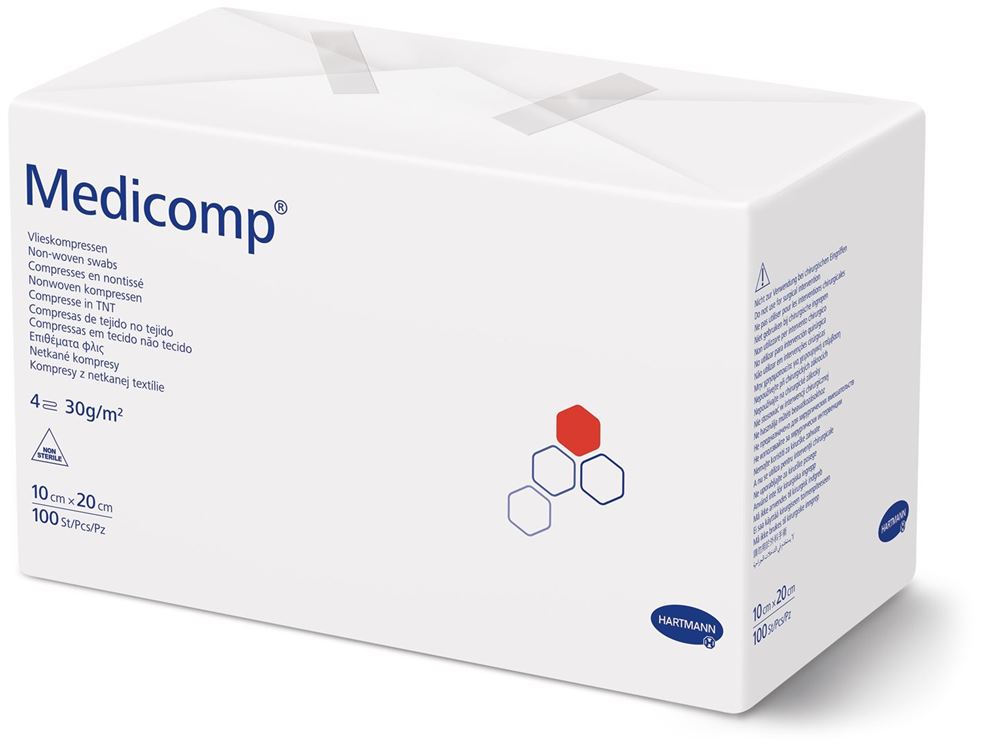 MEDICOMP 4 plis S30 10x20cm non stérile 100 pce