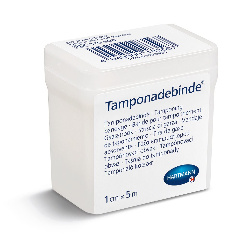 DERMAPLAST Tamponadebinde 1cmx5m steril