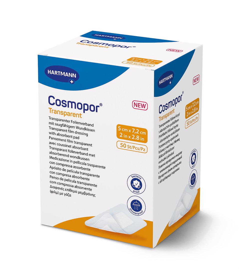 COSMOPOR transparent 5x7.2cm steril 50 Stk
