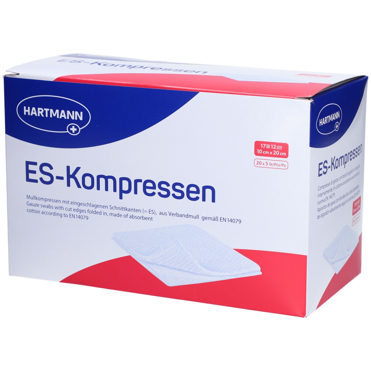 HARTMANN ES-Kompresse 10x20cm 12f st 100 Stk