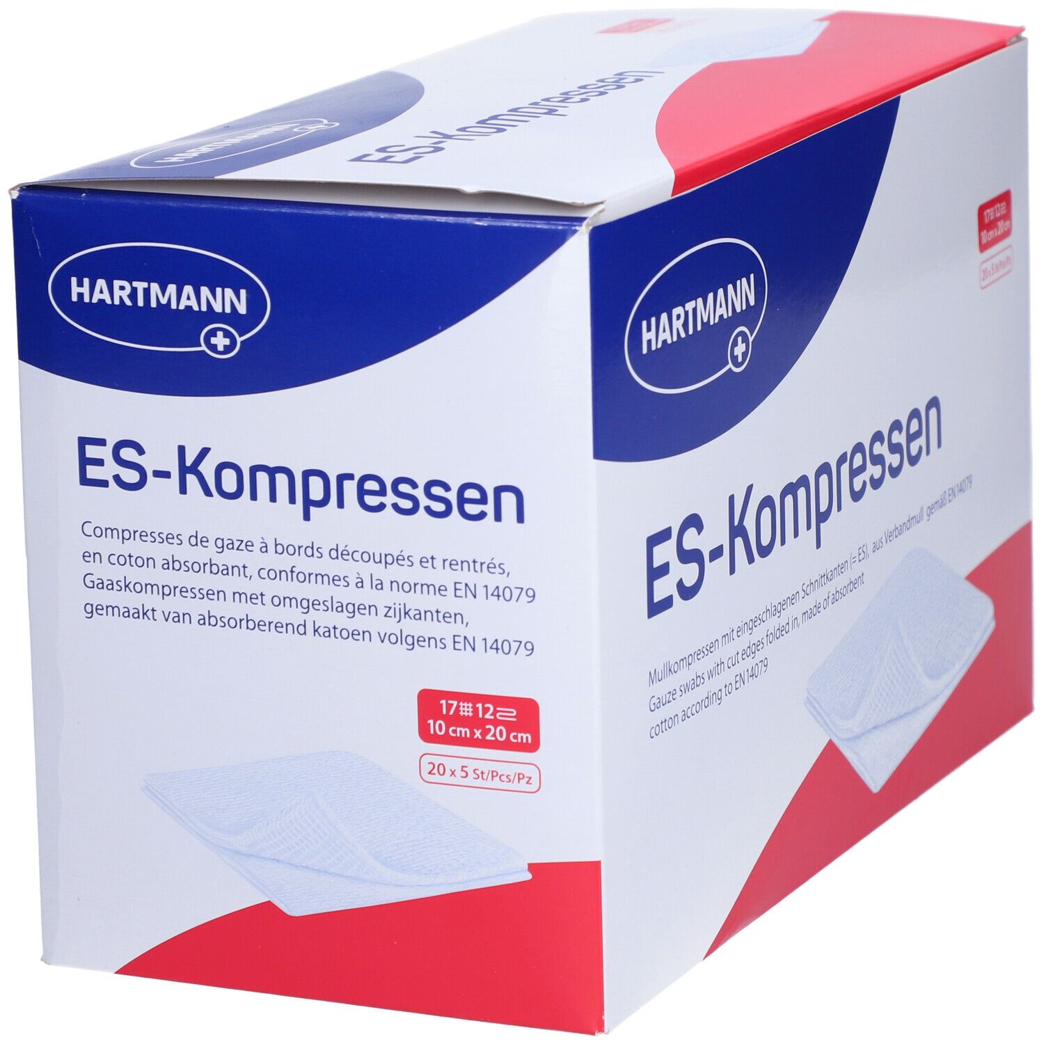 HARTMANN ES-Kompresse 10x20cm 12f st 100 Stk