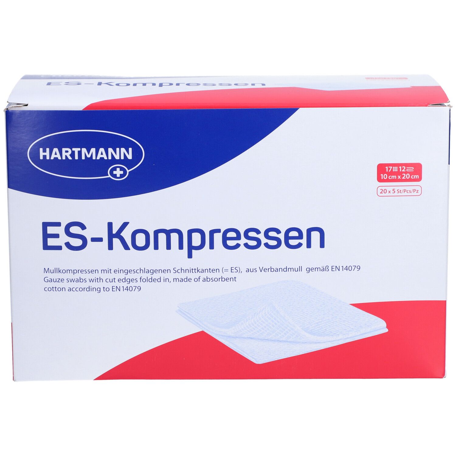 HARTMANN ES-Kompresse 10x20cm 12f st 100 Stk