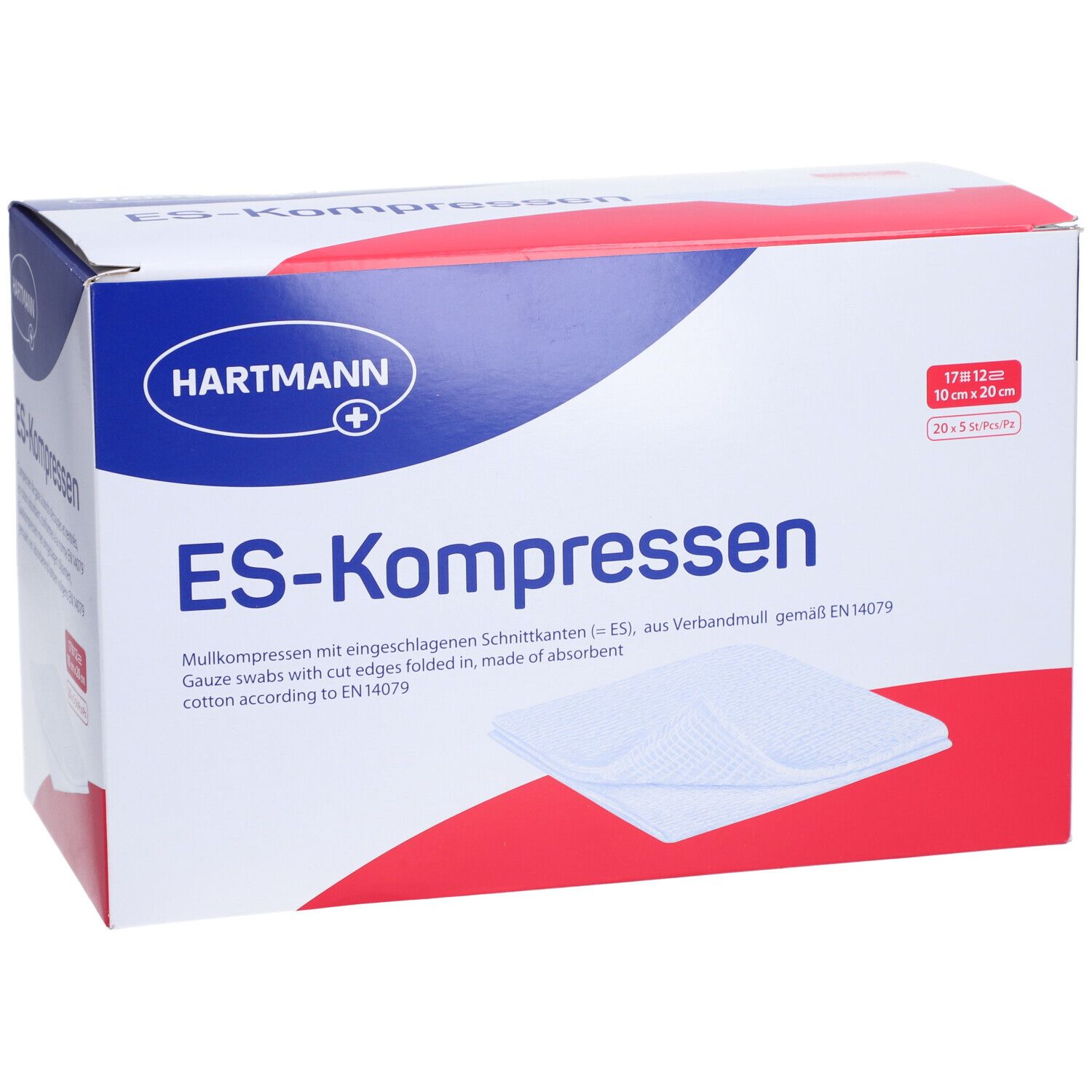 HARTMANN ES-Kompresse 10x20cm 12f st 100 Stk
