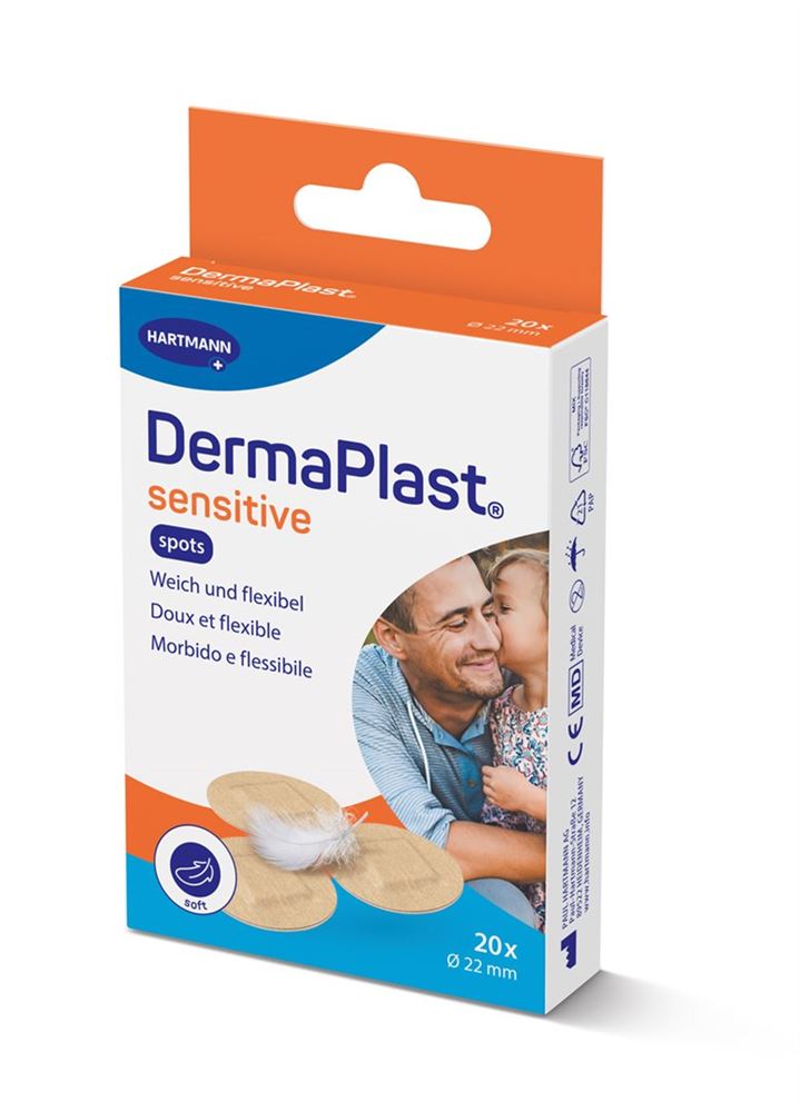 DERMAPLAST Sensitive Spots 22mm 20 Stk