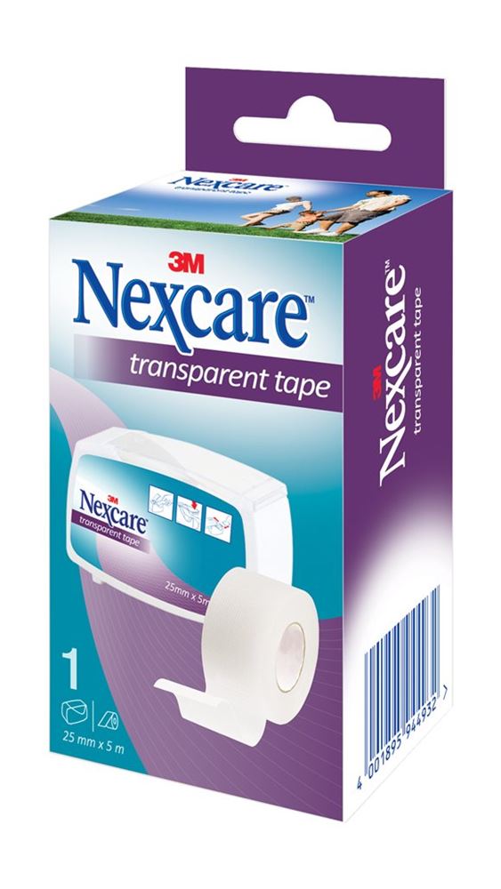 3M NEXCARE Transparent Tape 25mmx5m Disp