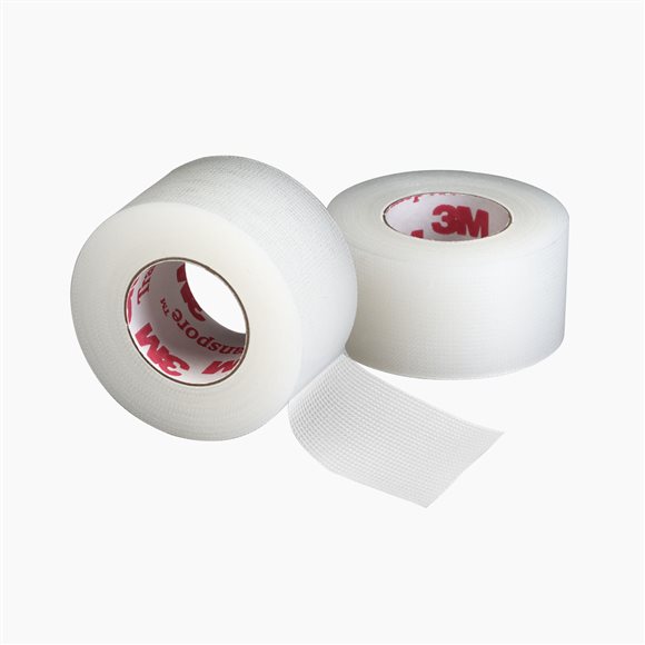 3M TRANSPORE sparadrap 25mmx9.14m trans (n) 12 pce