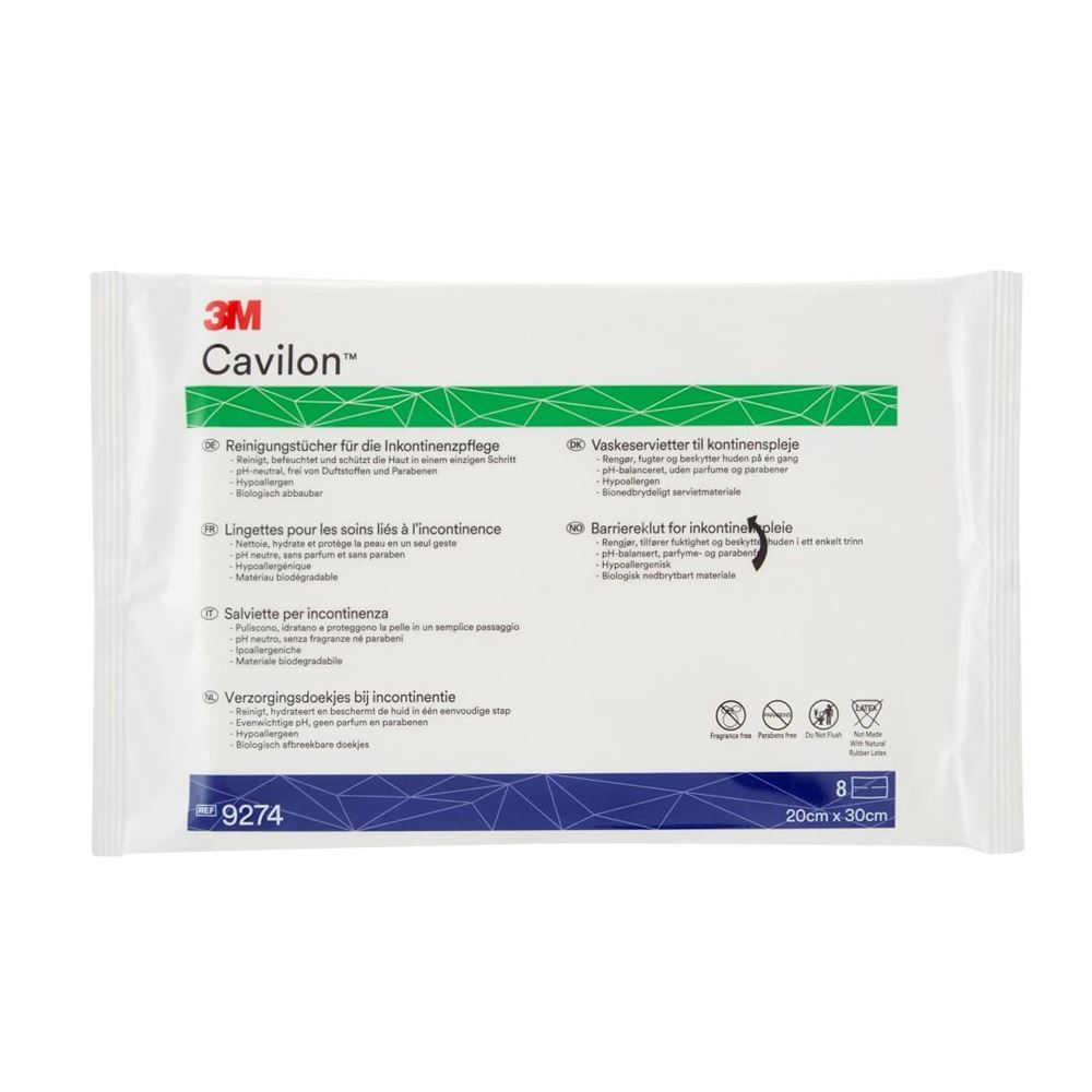 3M CAVILON Reinigungstücher Inkon 3in1 8 Stk