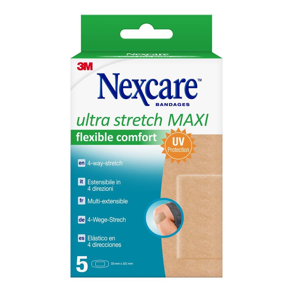 3M NEXCARE Ultra Str MAXI Flex Comf 50x101mm 5 Stk