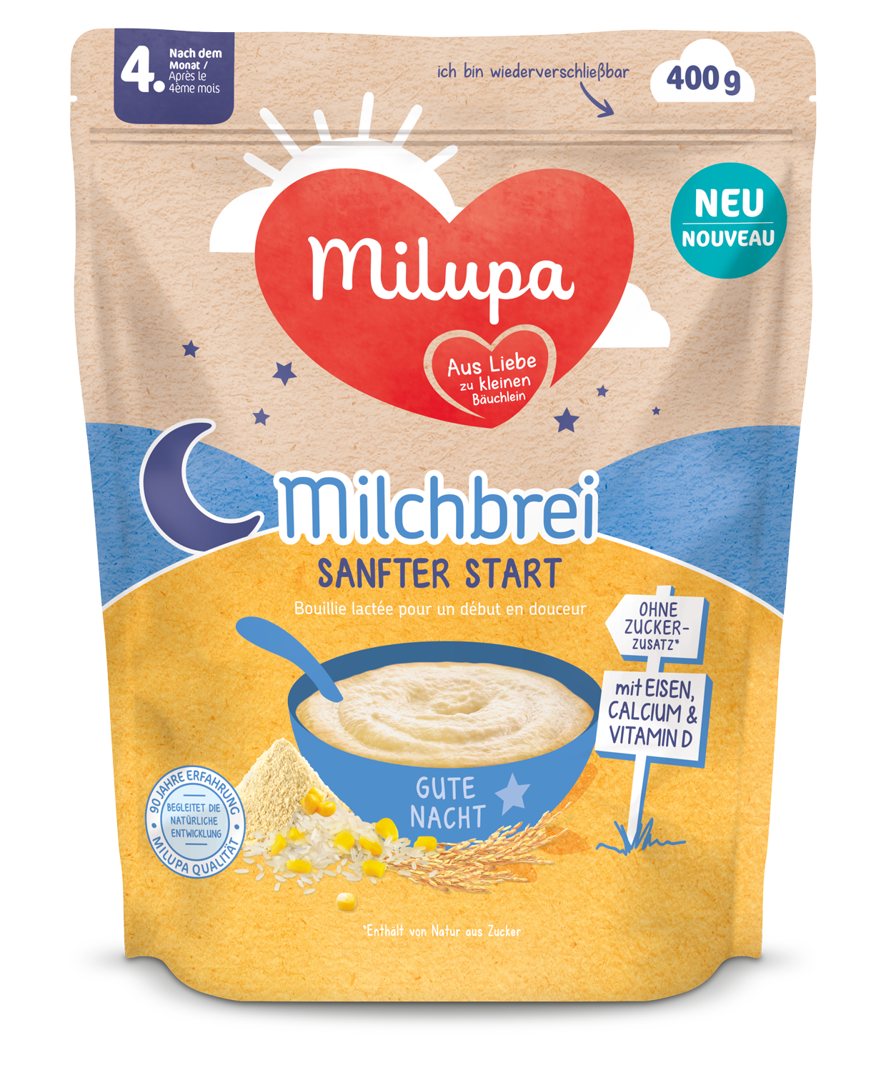 MILUPA Gute Nacht Sanfter Start 5m+ 400 g