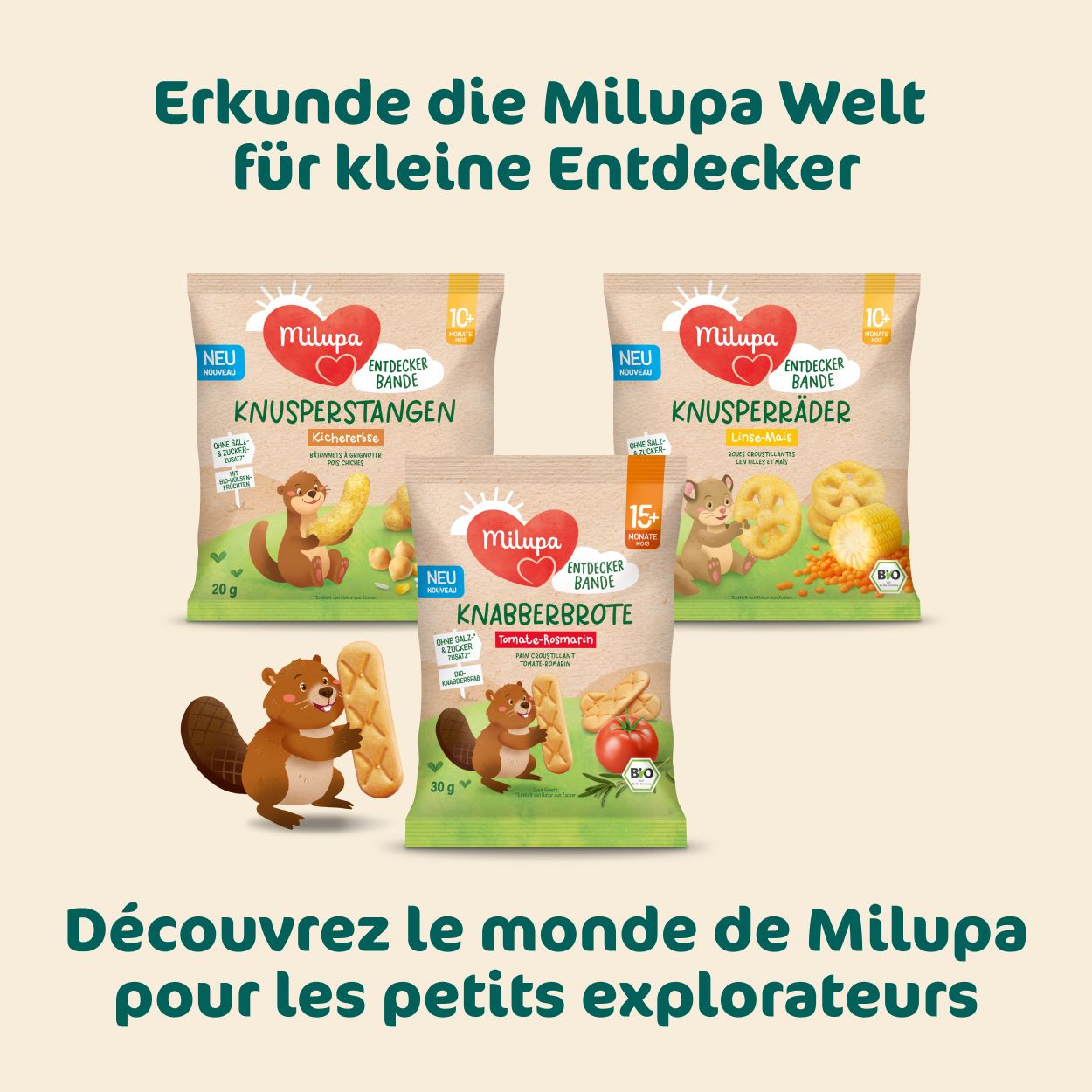 MILUPA Bio Knabberbrote Tomate Rosmarin 15M 30 g