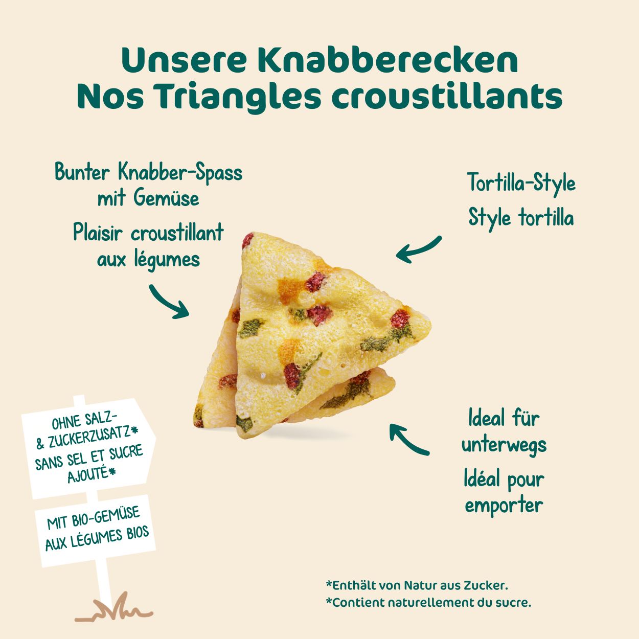 MILUPA Bio Knabberecken buntes Gemüse 3+ 30 g