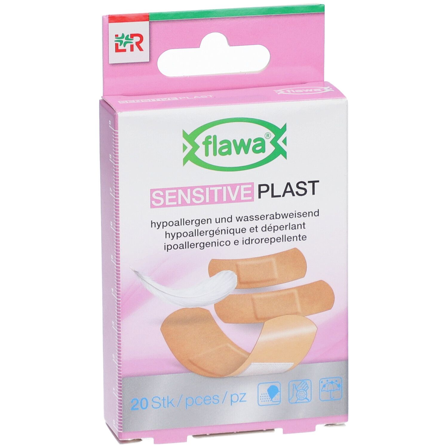 FLAWA Sensitive Plast Pflaster 3 Grössen 20 Stk
