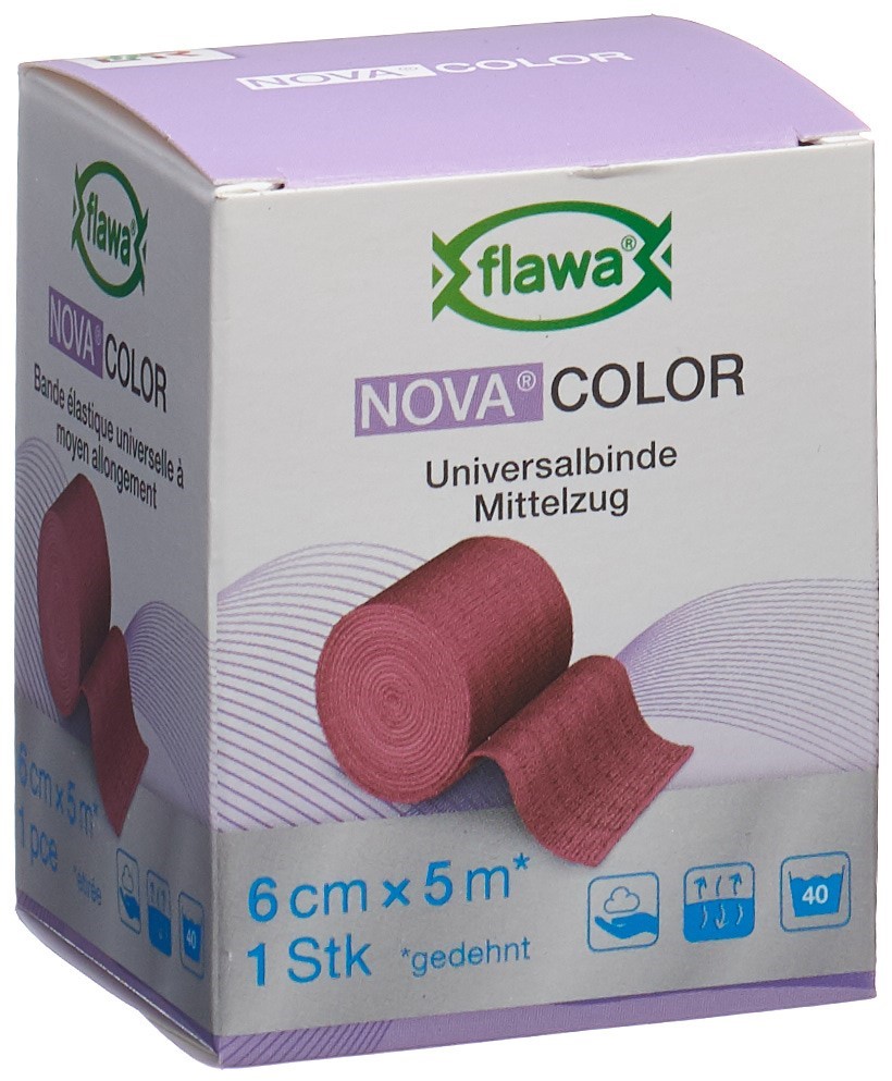 FLAWA NOVA COLOR Idealbinde 6cmx5m rot