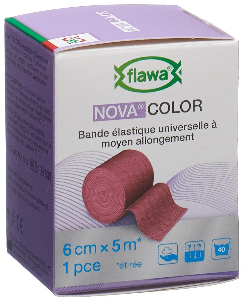 FLAWA NOVA COLOR Idealbinde 6cmx5m rot