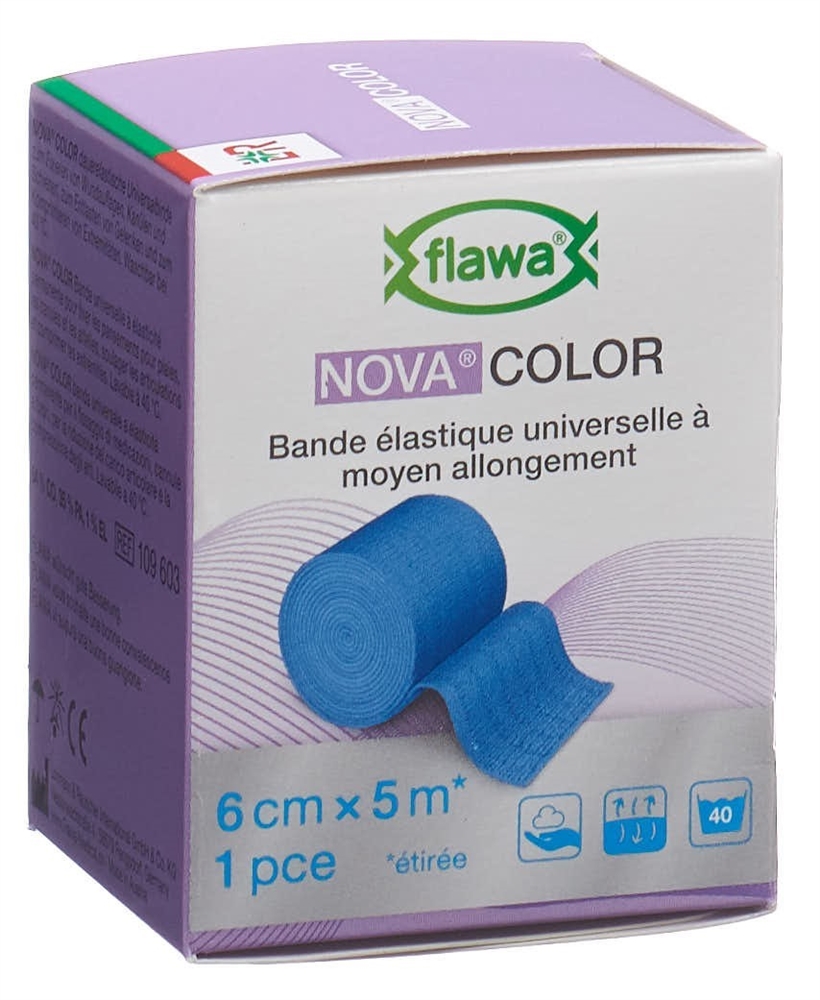 FLAWA NOVA COLOR Idealbinde 6cmx5m blau