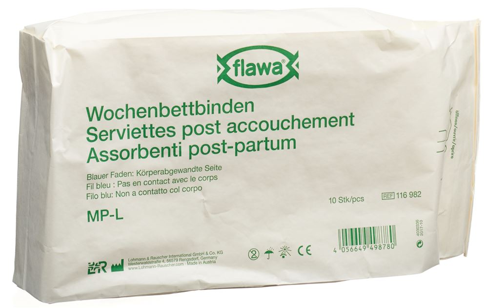 FLAWA Wochenbettbinden MP-L 10 Stk