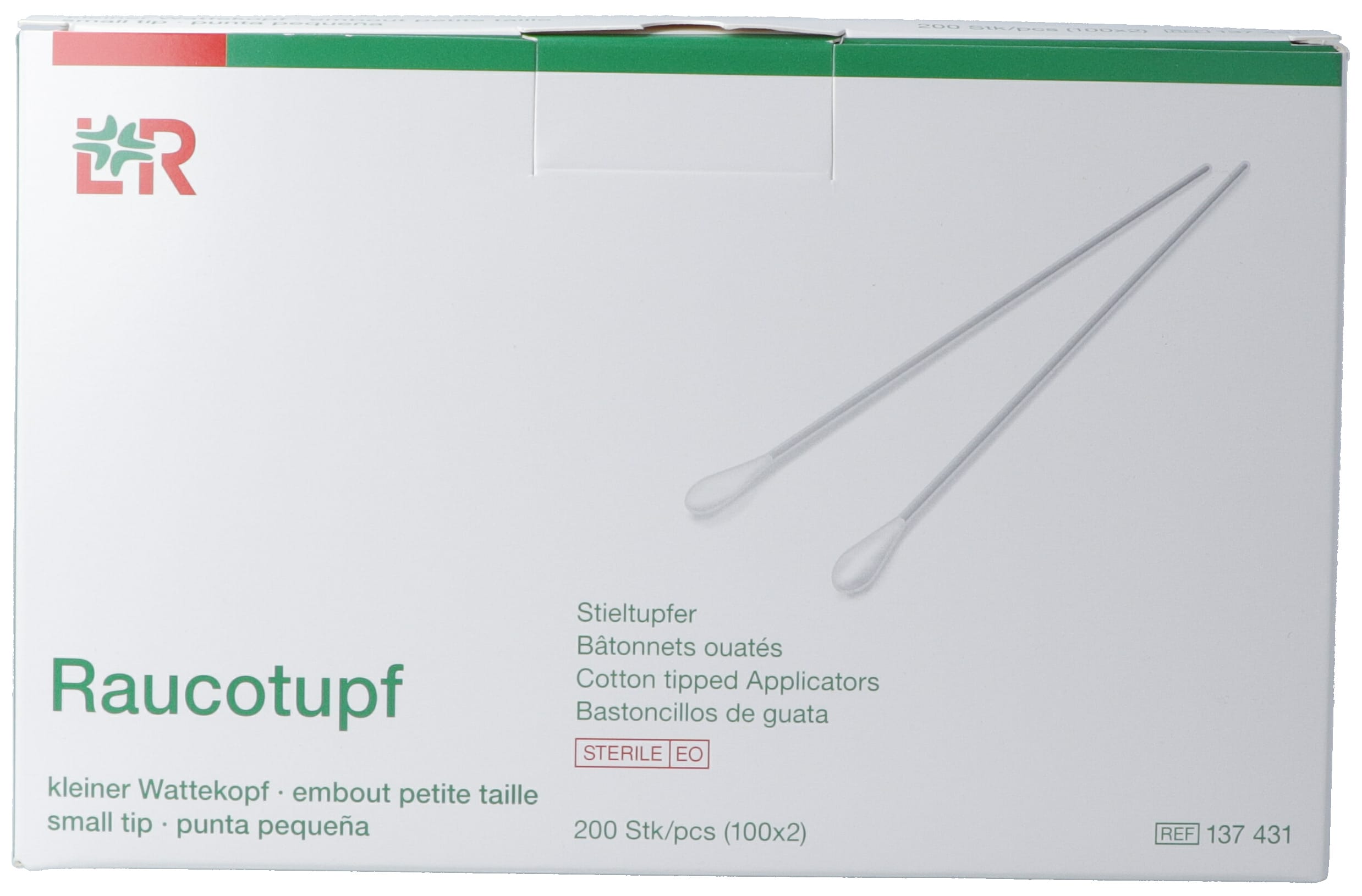RAUCOTUPF Wattestäbch Holz 15cm kl st 100 x 2 Stk