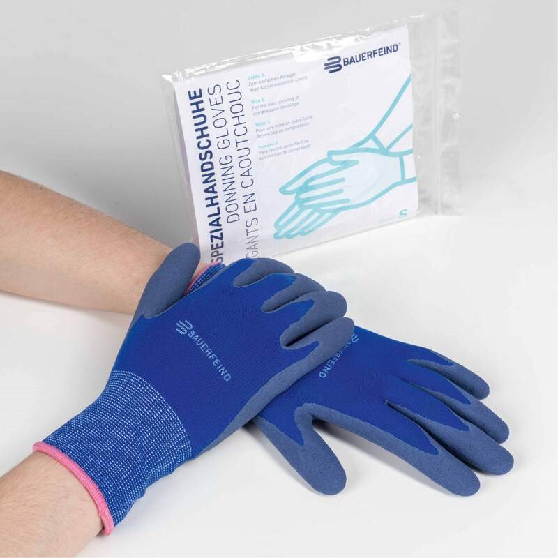 BAUERFEIND Spezialhandschuhe L blau 1 Paar