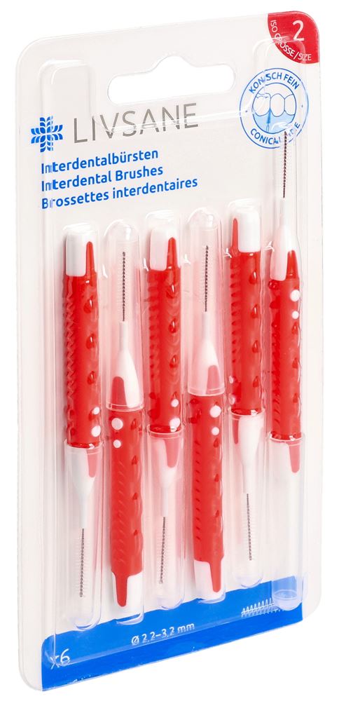 LIVSANE Interdentalbürsten konisch fein 6 Stk