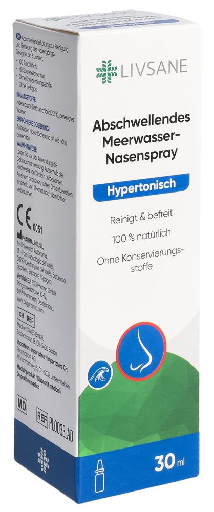 LIVSANE Nasenspray hypertonisches Meerwasser 30 ml