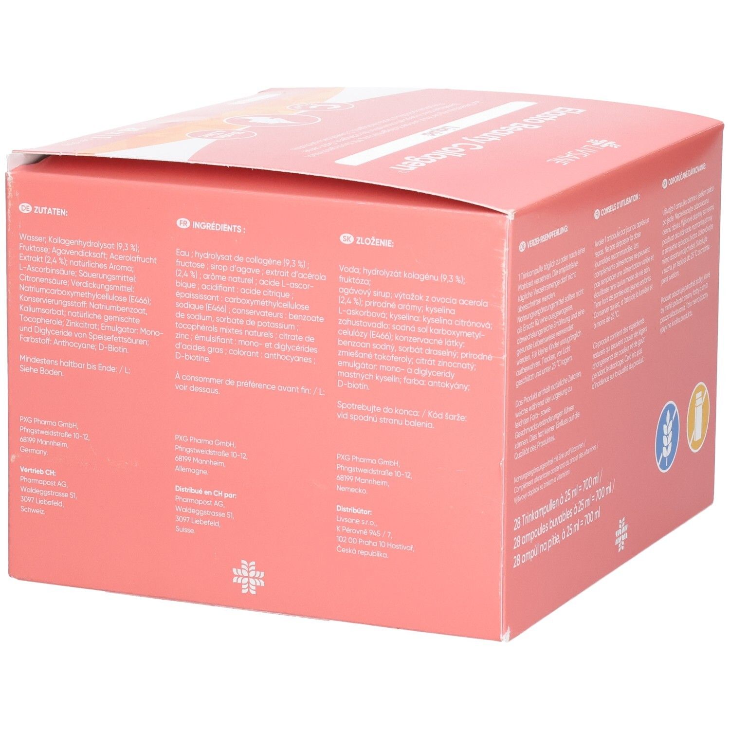 LIVSANE Elasto Vital Beauty Collagen Amp 28 Stk