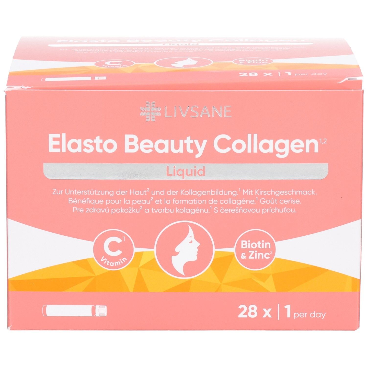 LIVSANE Elasto Vital Beauty Collagen Amp 28 Stk