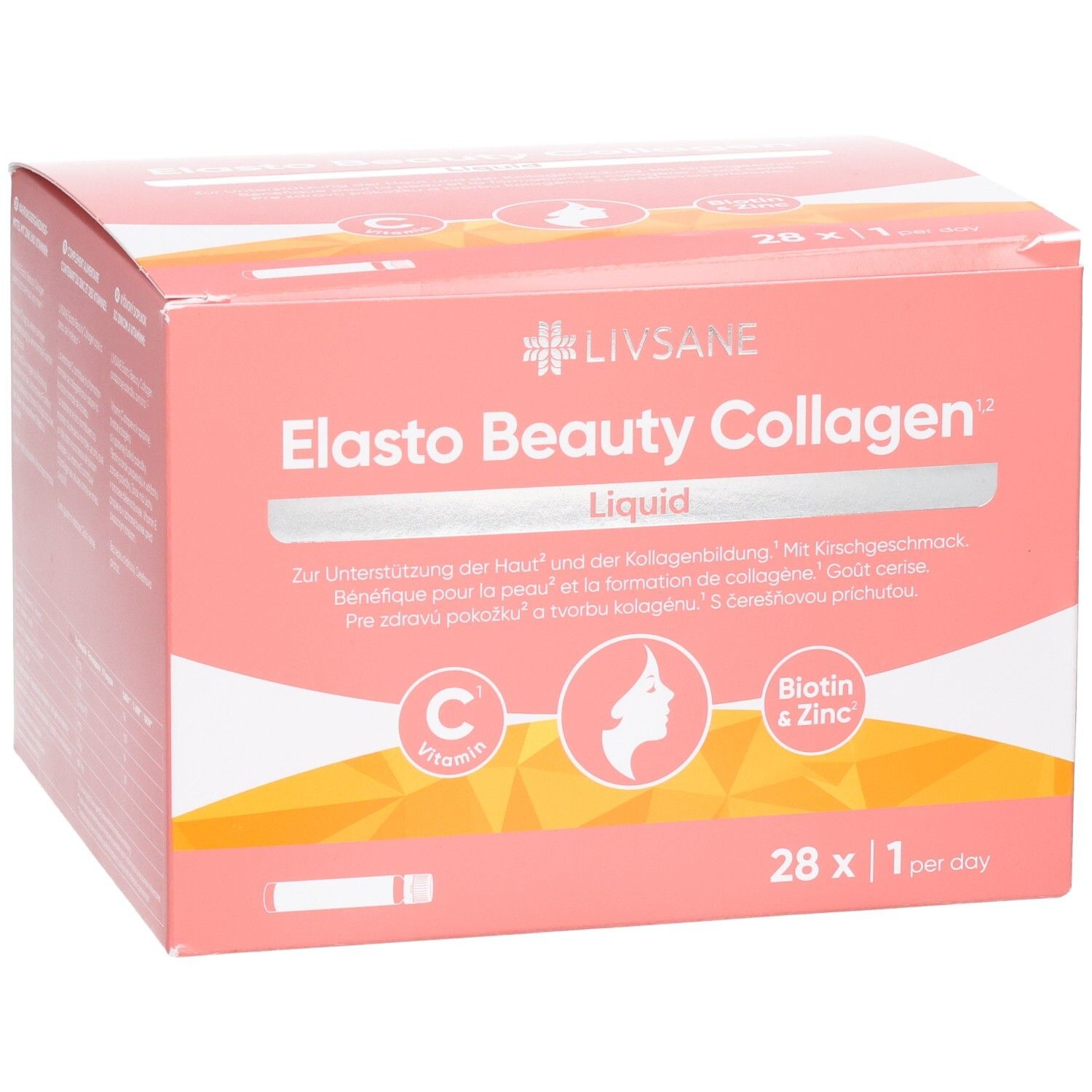LIVSANE Elasto Vital Beauty Collagen Amp 28 Stk