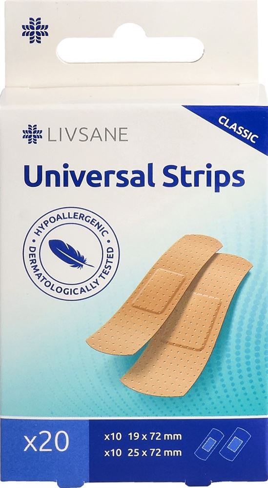 LIVSANE Classic Univer Pflaster Strips 20 Stk