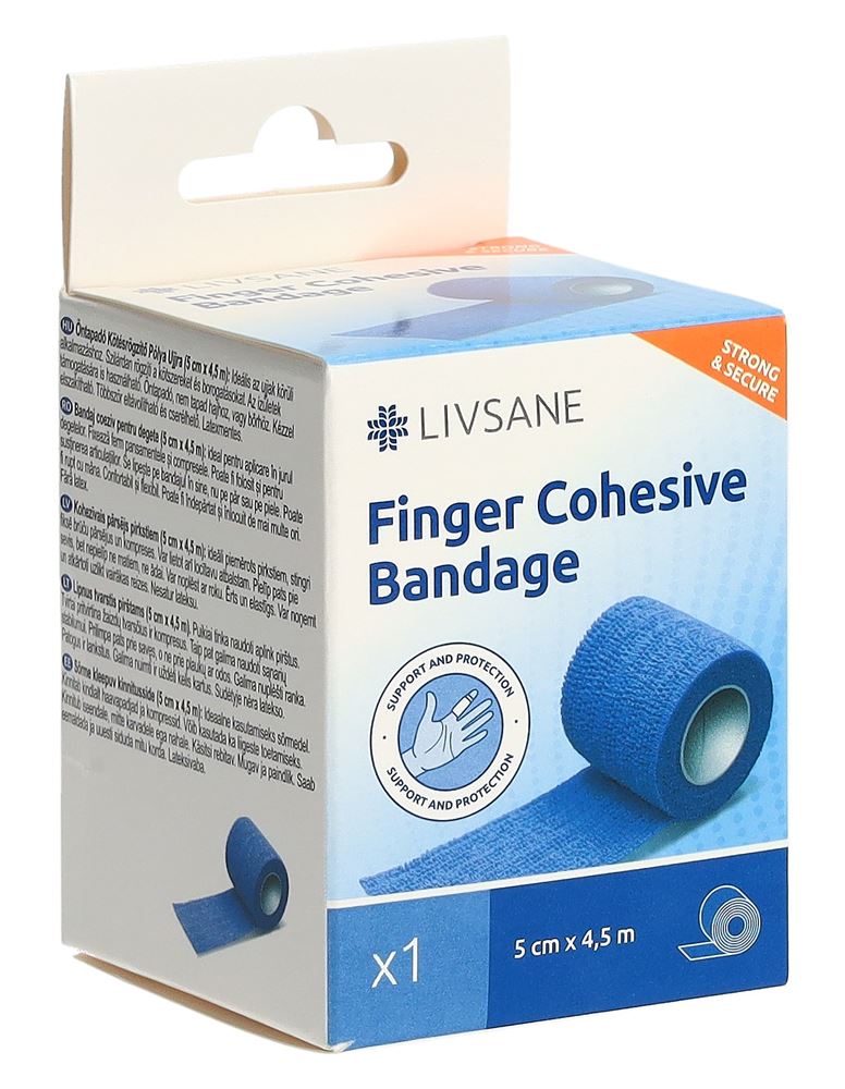LIVSANE Fingerverband 5cmx4.5m selbsthaftend
