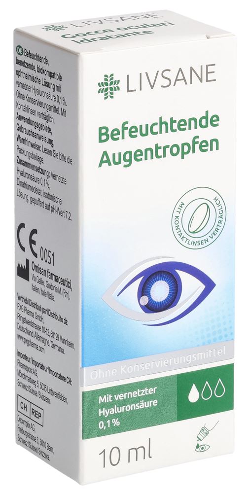 LIVSANE Befeuchtende Augentropfen Fl 10 ml