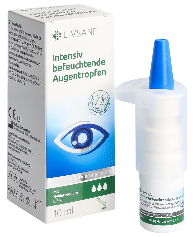 LIVSANE Intensiv befeucht Augentropfen Fl 10 ml