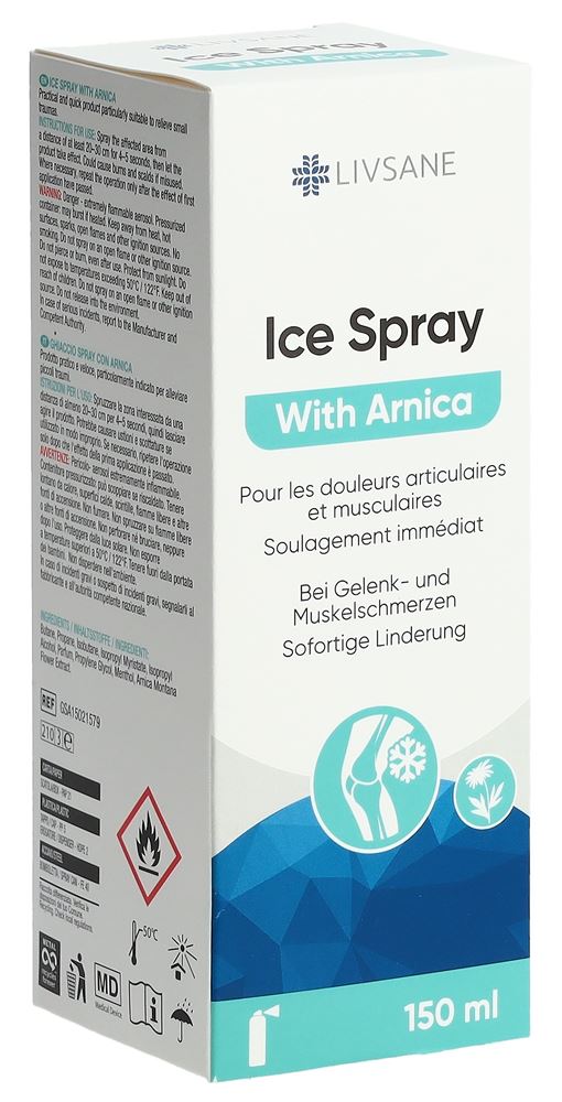 LIVSANE Eis-Spray mit Arnika 150 ml
