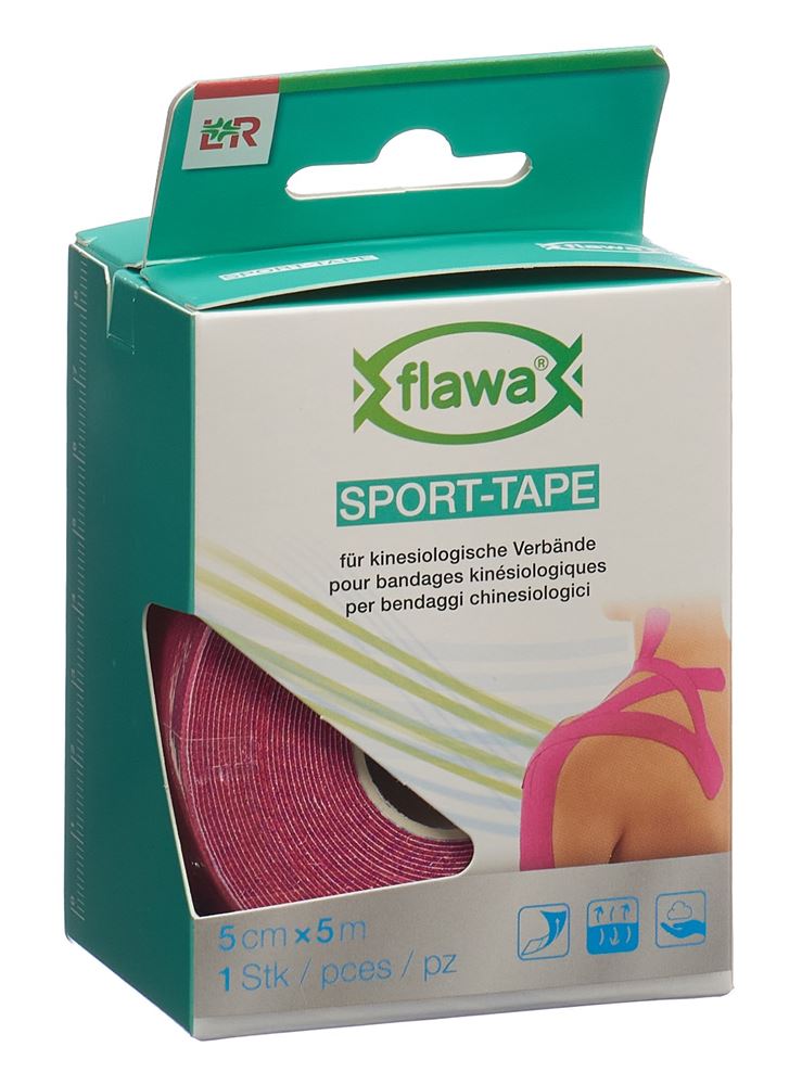 FLAWA Sport-Tape 5cmx5m pink