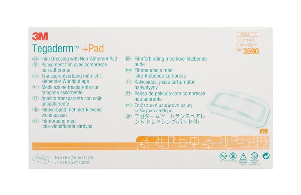 3M TEGADERM+PAD 9x20cm Wundkis 4.5x15cm (n) 25 Stk