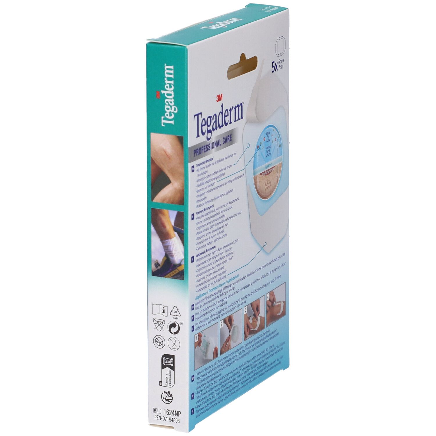 3M TEGADERM FILM Transparentverb 6x7cm 5 Stk