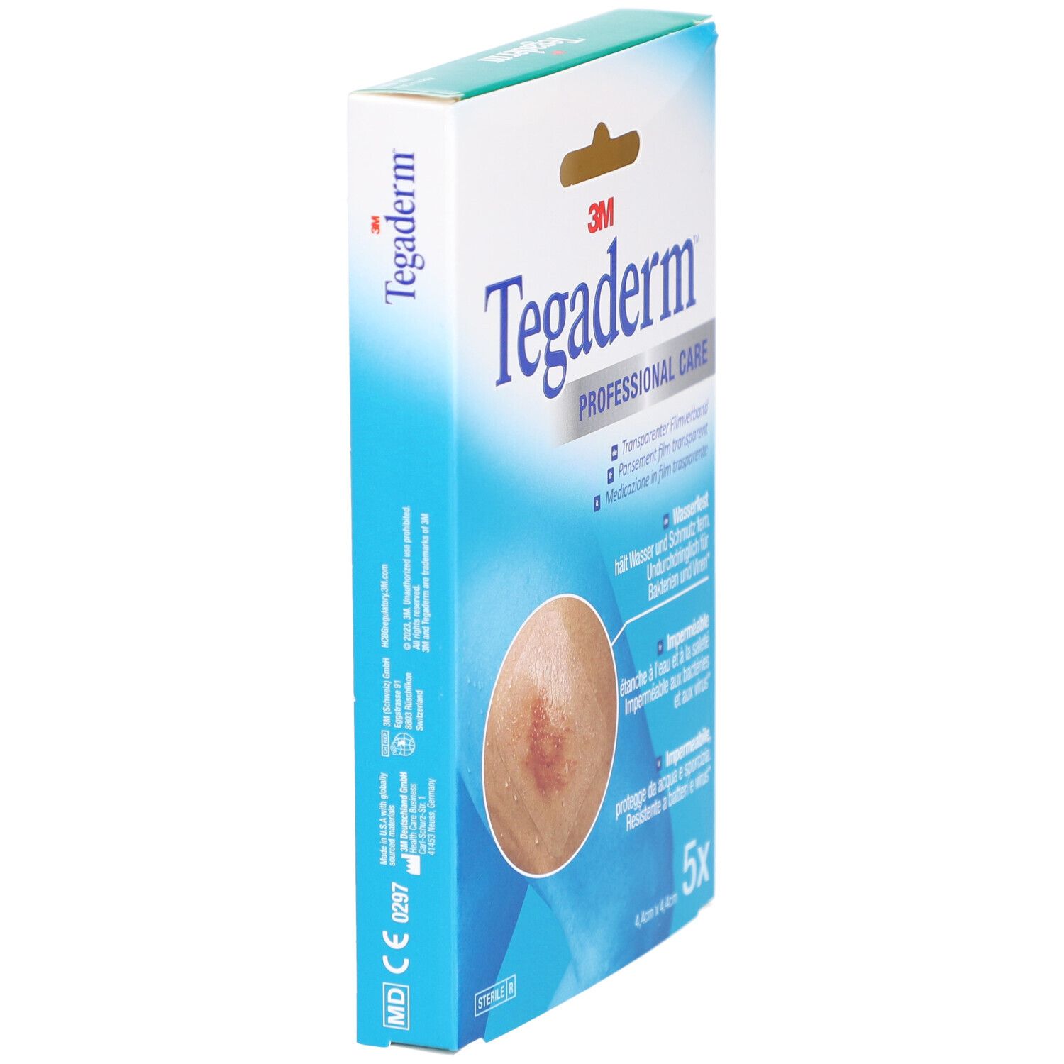 3M TEGADERM FILM Transparverb 4.4x4.4cm n 5 Stk