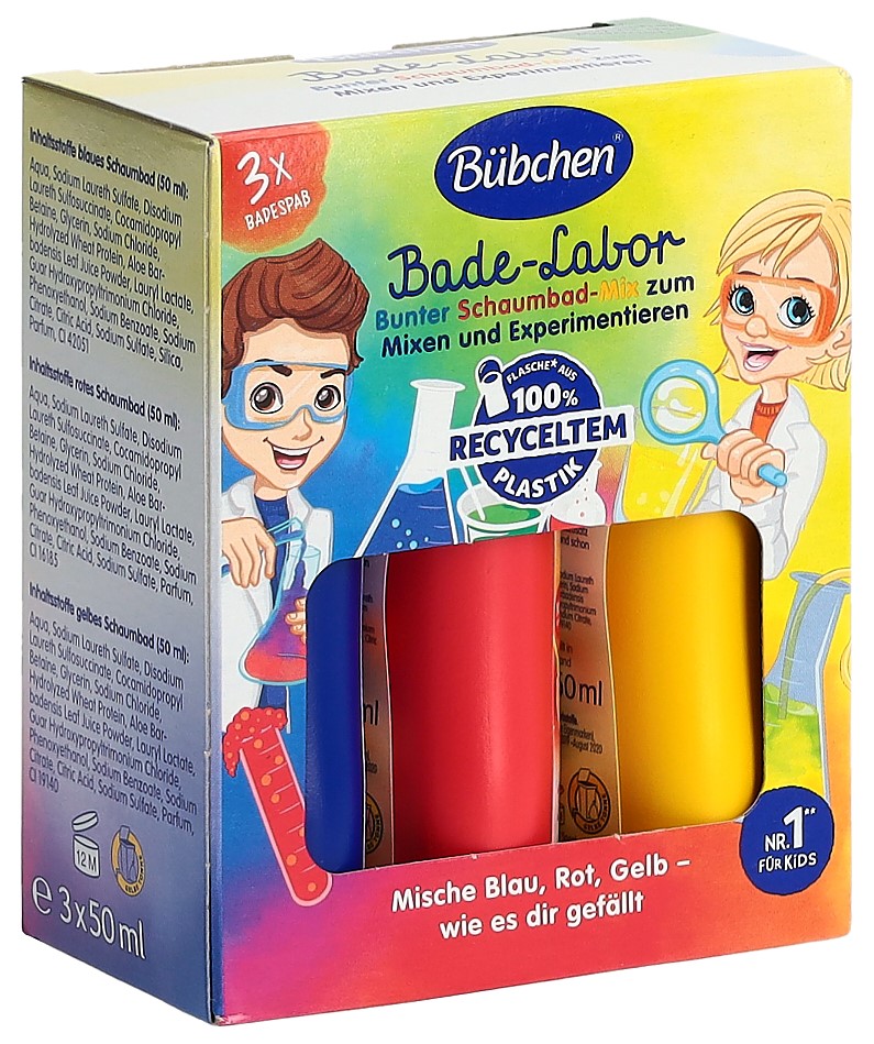 BÜBCHEN Bad-Labor Schaumbad-Mix bunt Fl 150 ml