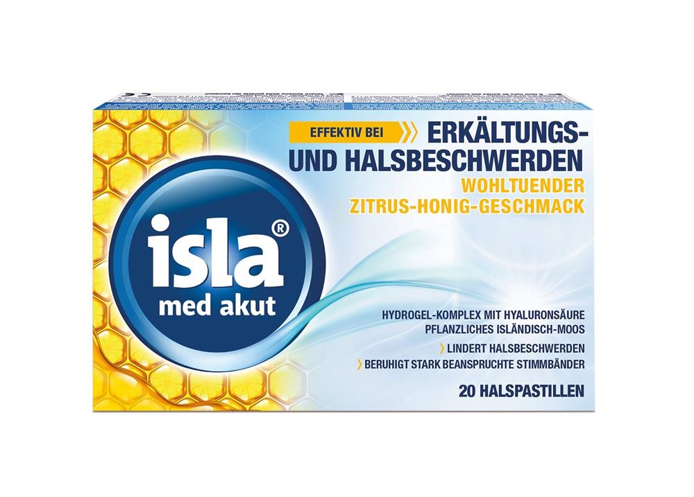 ISLA Med akut Pastillen Zitrus Honig 20 Stk