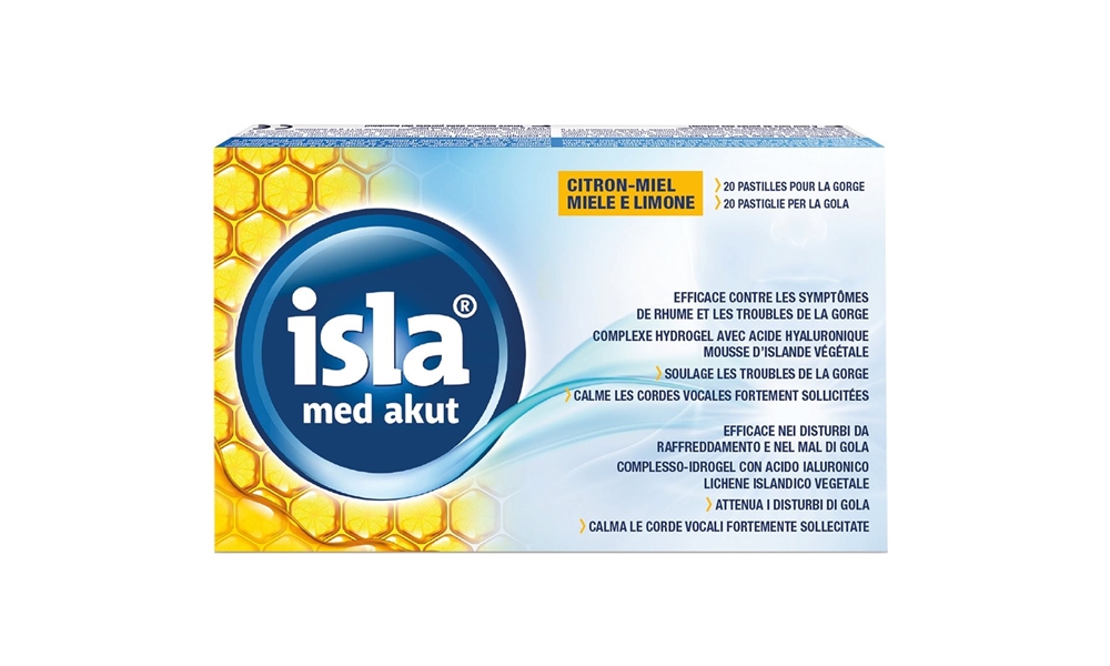 ISLA Med akut Pastillen Zitrus Honig 20 Stk