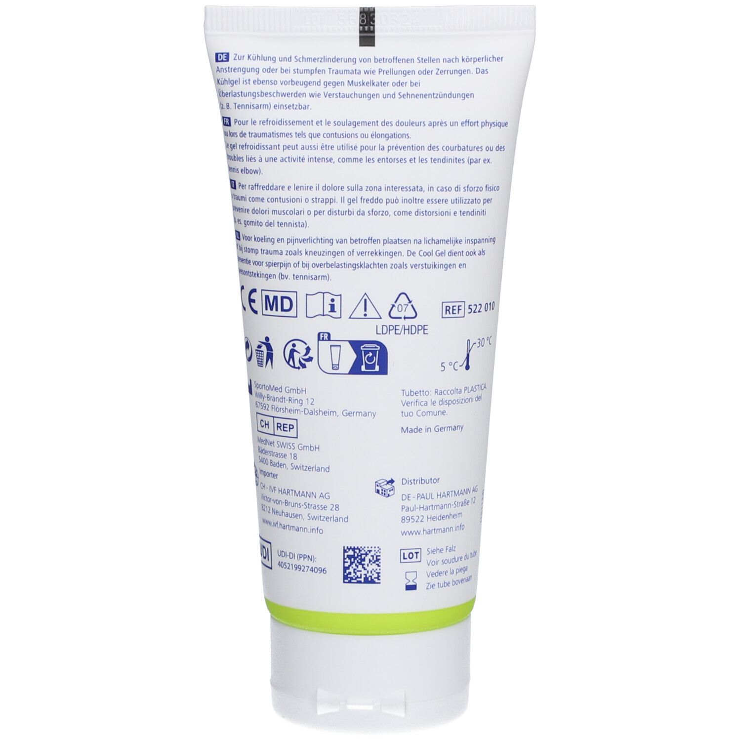 DERMAPLAST Active Cool Gel Tb 100 ml