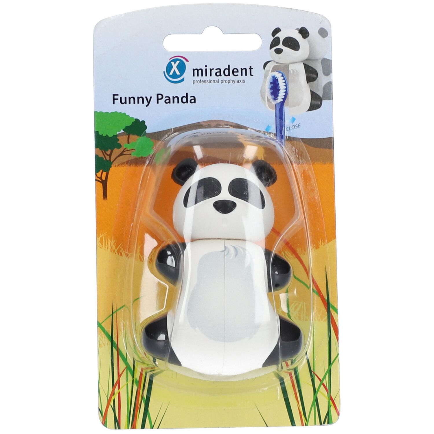 MIRADENT Funny Animal Zahnbürstenhalter Panda