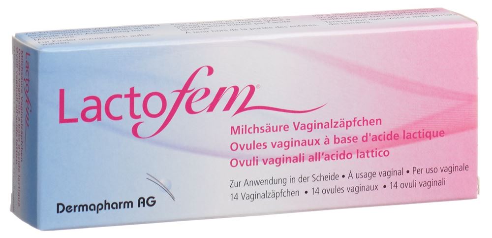 LACTOFEM Milchsäure Vaginalzäpfchen 14 Stk