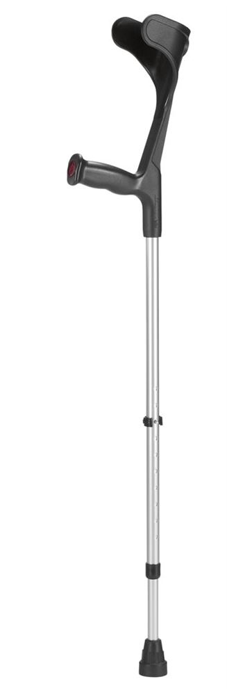 OSSENBERG Krücke alu/schwar Hartgriff 140kg 1 Paar