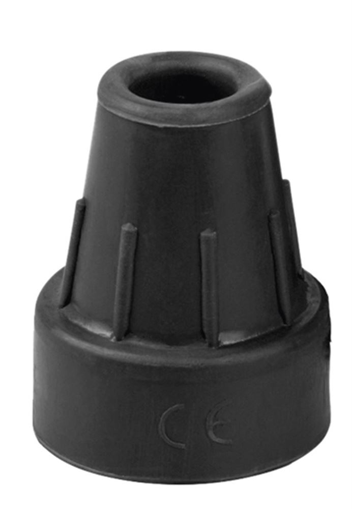 OSSENBERG Krückenkapsel 16mm schwarz 1 Paar